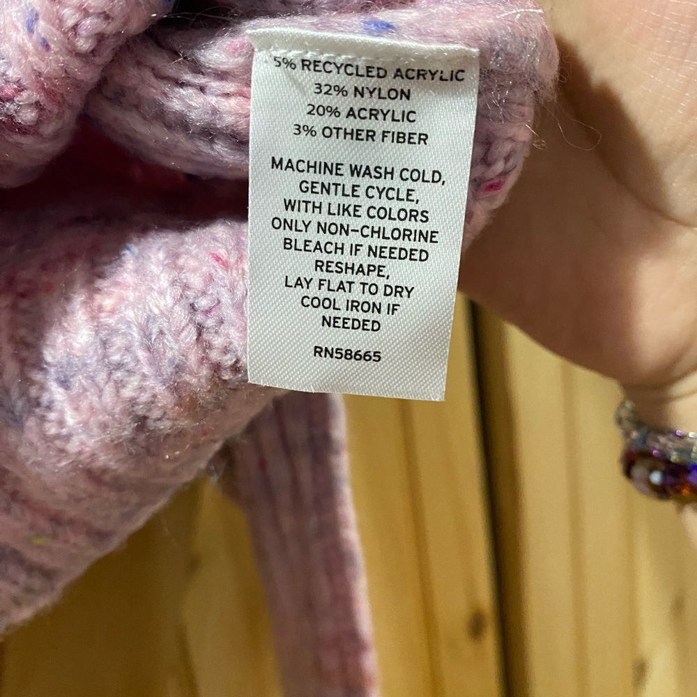 BP Pink Button-Up Ribbed Cardigan NWT - Picture 5 of 5